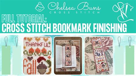 how to finish a cross stitch bookmark